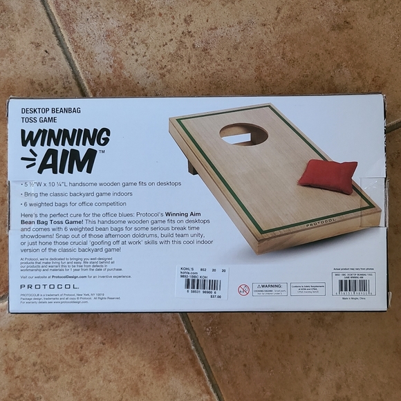 Protocol Games Nwt Protocol Brand Mini Desktop Bean Bag Toss Game